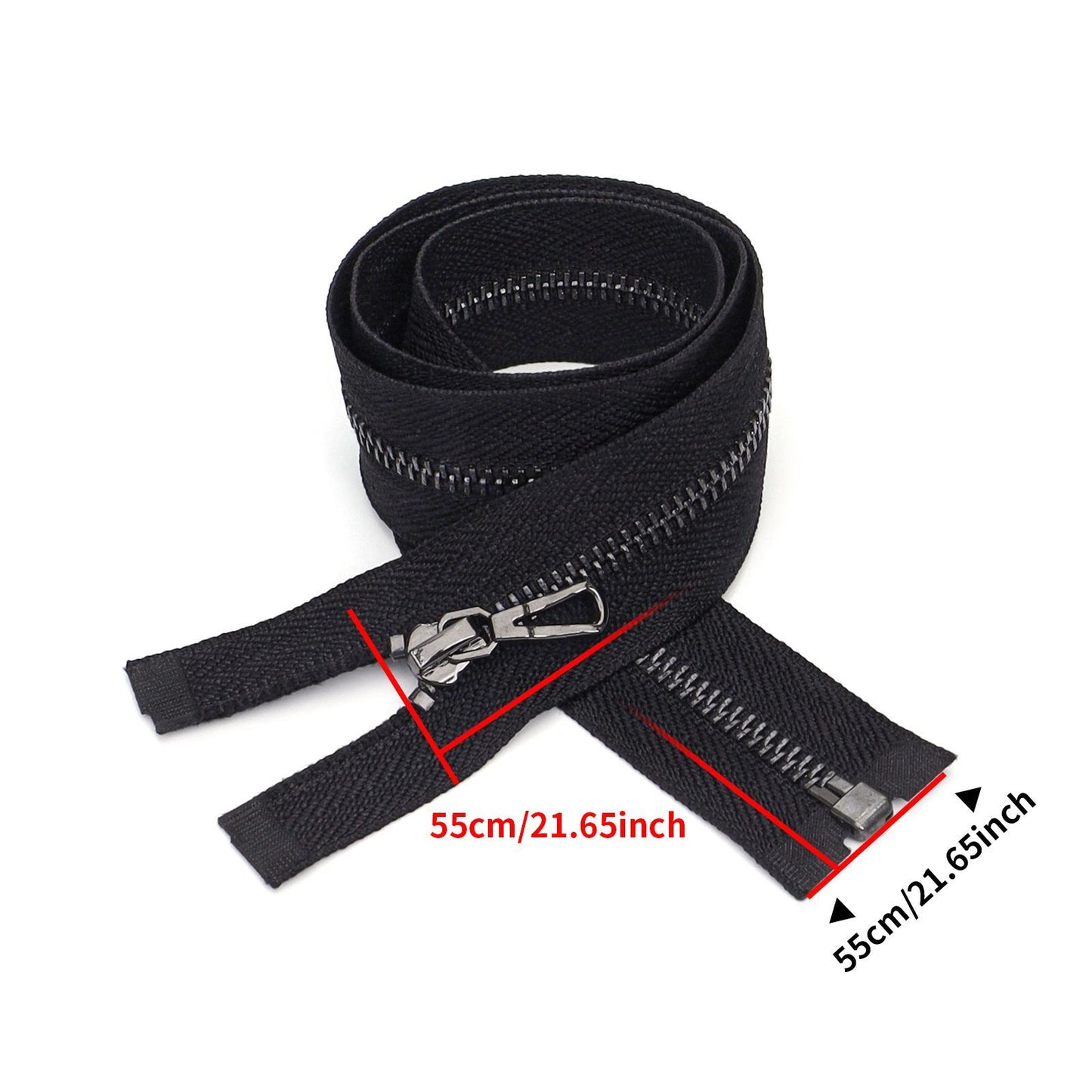 3115 Specification No. 3 acrylic copper open tail acrylic pull head gun color tooth black nickel color clothing jacket applicable