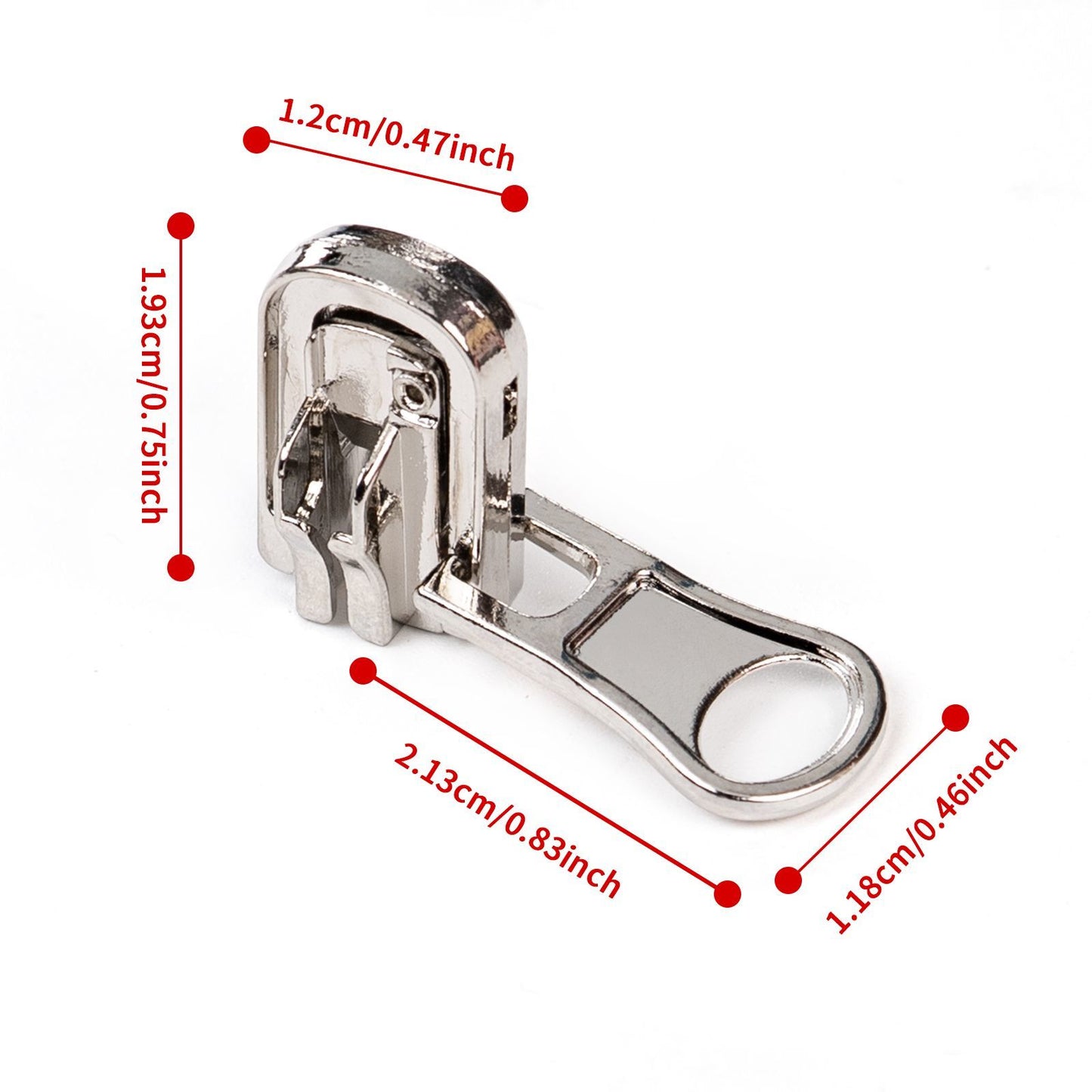 3106 Zipper No. 5 platinum open tail rotating almond head large k head single head double-sided coat trench coat is suitable