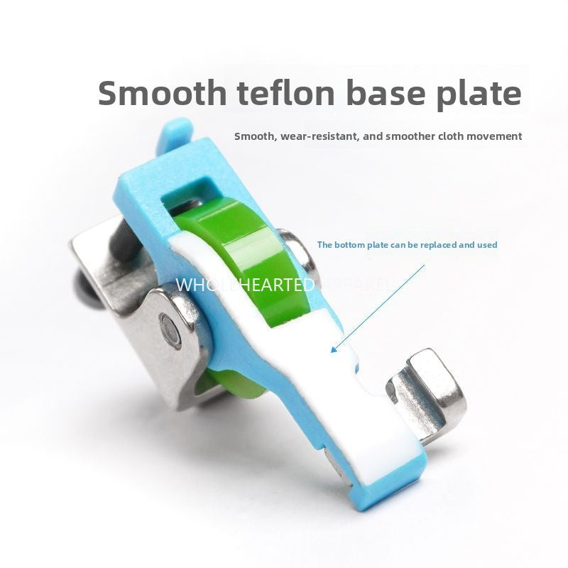 1630★  New flat car plastic Teflon roller presser foot S518 upper invisible zipper adjustable roller presser foot sewing accessories