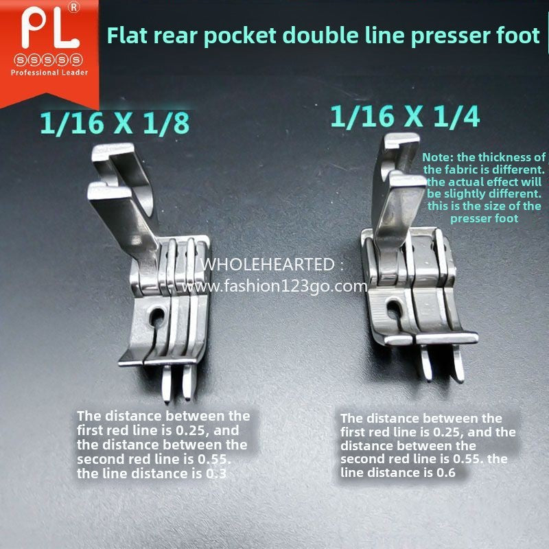 1211★ Pied presseur à double couteau SP-18 tout acier, pied presseur tangentiel pour sac à dos en jean, pied presseur à chariot plat à double butée à ligne ouverte 0,1/0