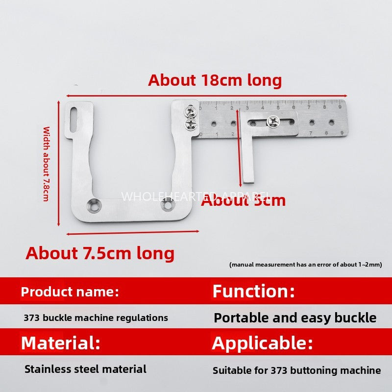 1642★  Point-free New 373 Nail Buckle Machine Customized Easy Nail Buckle Buckle Positioning Auxiliary Tools Sewing Machine Accessories
