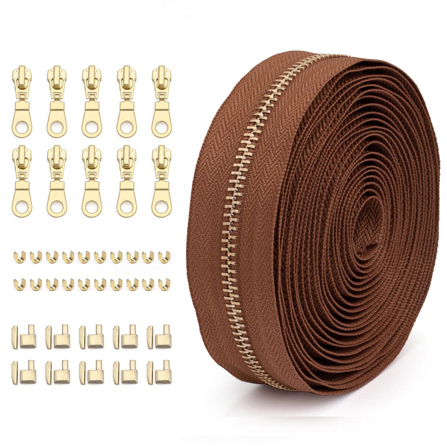 3073 Zipper No. 5 solid color metal suit clothing jacket jewelry luggage available can be opened and closed tail length zipper