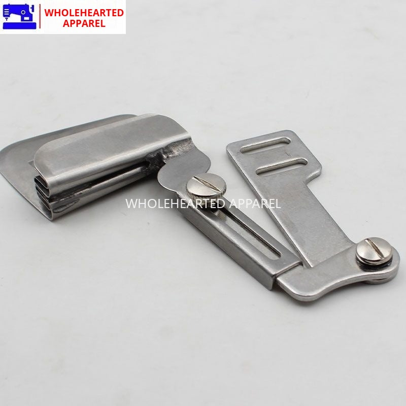 1518★ Industrial sewing machine flat car sewing tube, upper and lower double-layer fabric alignment adjustment straight wire hemming device★