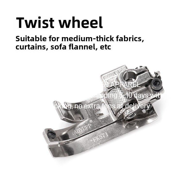 1493★  Boutique knife hanger FK571 Roller foot presser car Three-needle five-thread interlock sewing machine Foot presser sewing machine accessories Anti-eating cloth