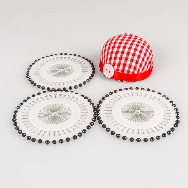 1671★  Color pin pearlescent needle DIY hand-fixed clothing accessories vertical cut pearl setting needle sewing tool