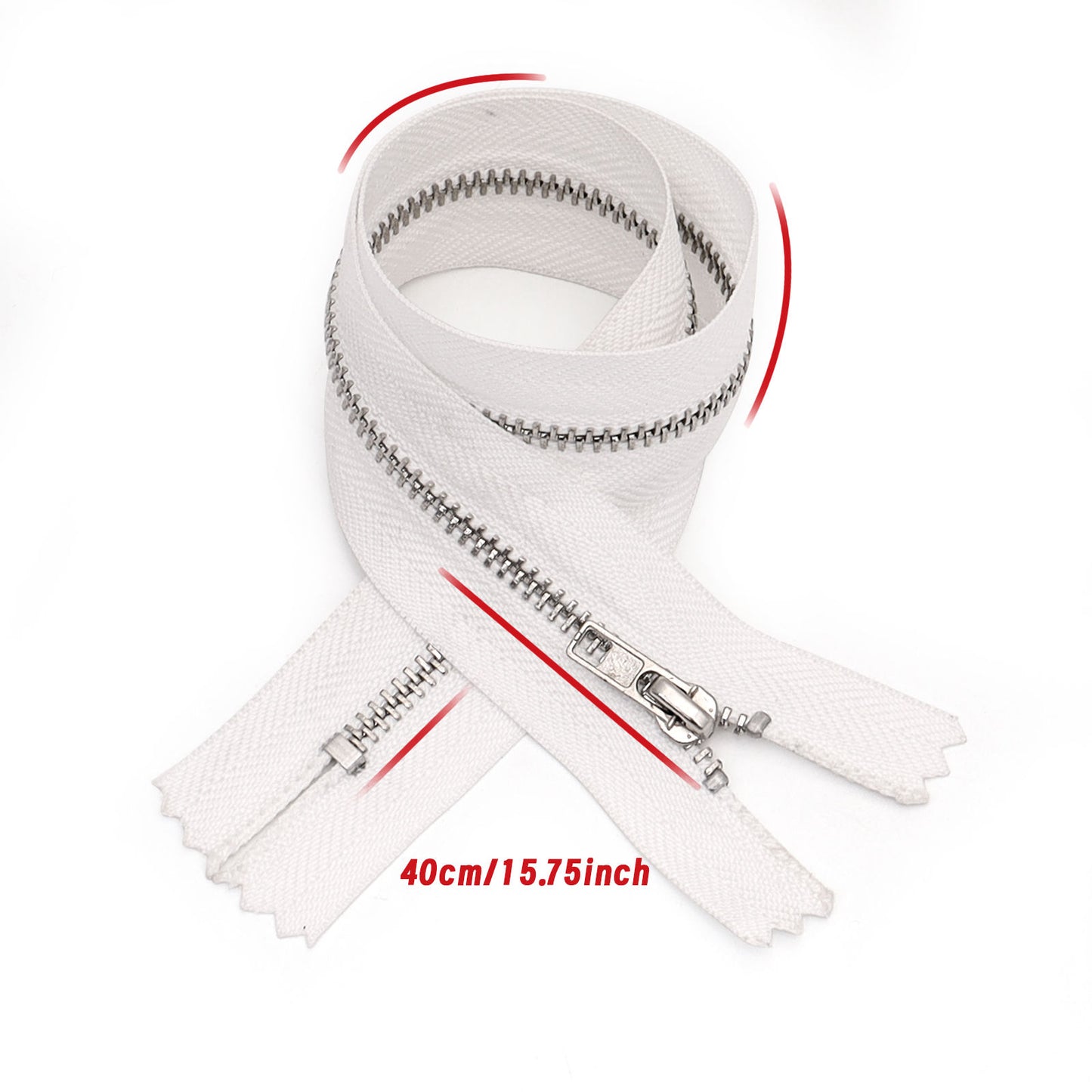 3076 Zipper Metal Zipper No. 3 Platinum Closed Tail Not Tail Automatic Head Clothing Luggage Doll Available