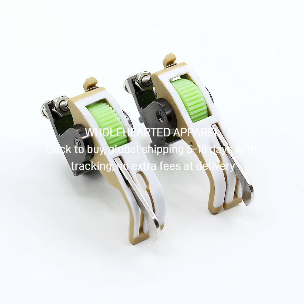 1599★ New SP-18 Teflon roller rib computer flat car left and right rib pressing line plastic presser foot with knife