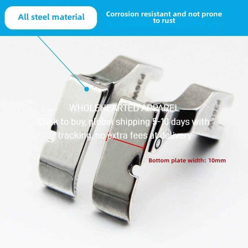 1503★  Flat car left and right unilateral presser foot All-steel unilateral presser foot sewing machine accessories P36LW P36W baseplate widened 10mm