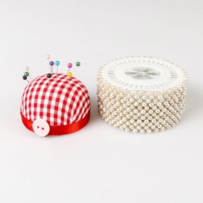1671★  Color pin pearlescent needle DIY hand-fixed clothing accessories vertical cut pearl setting needle sewing tool
