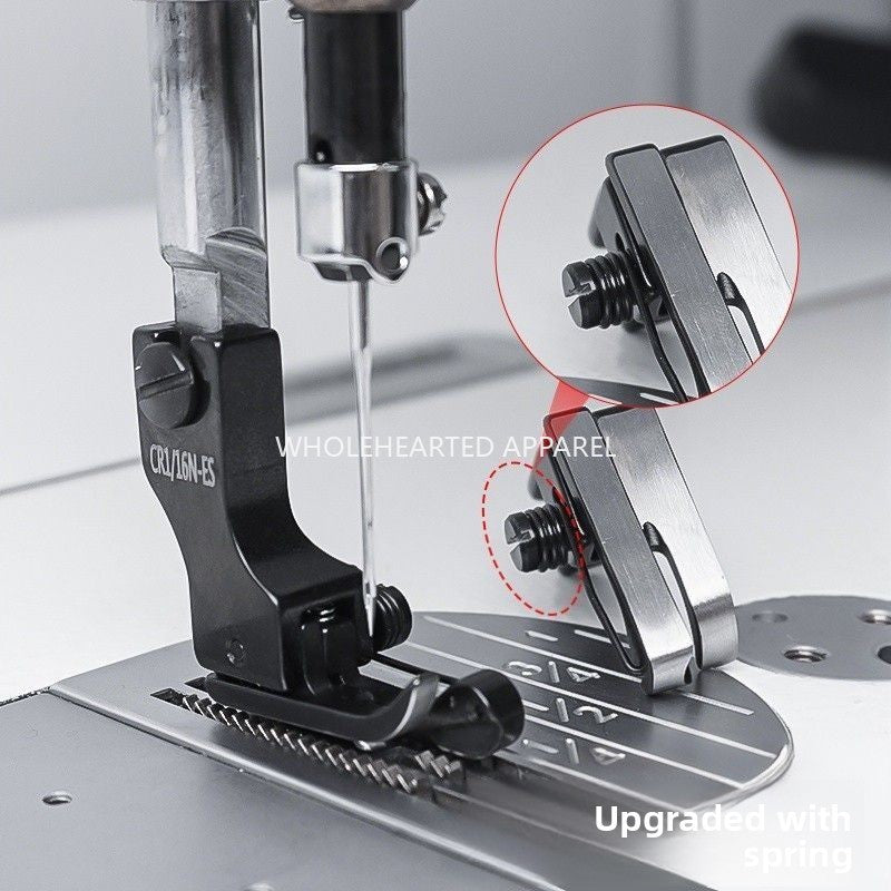 1688★  New (black titanium steel) spring high and low presser foot wear-resistant, smooth and not easy to oxidize, upper collar compound collar presser foot thin and universal