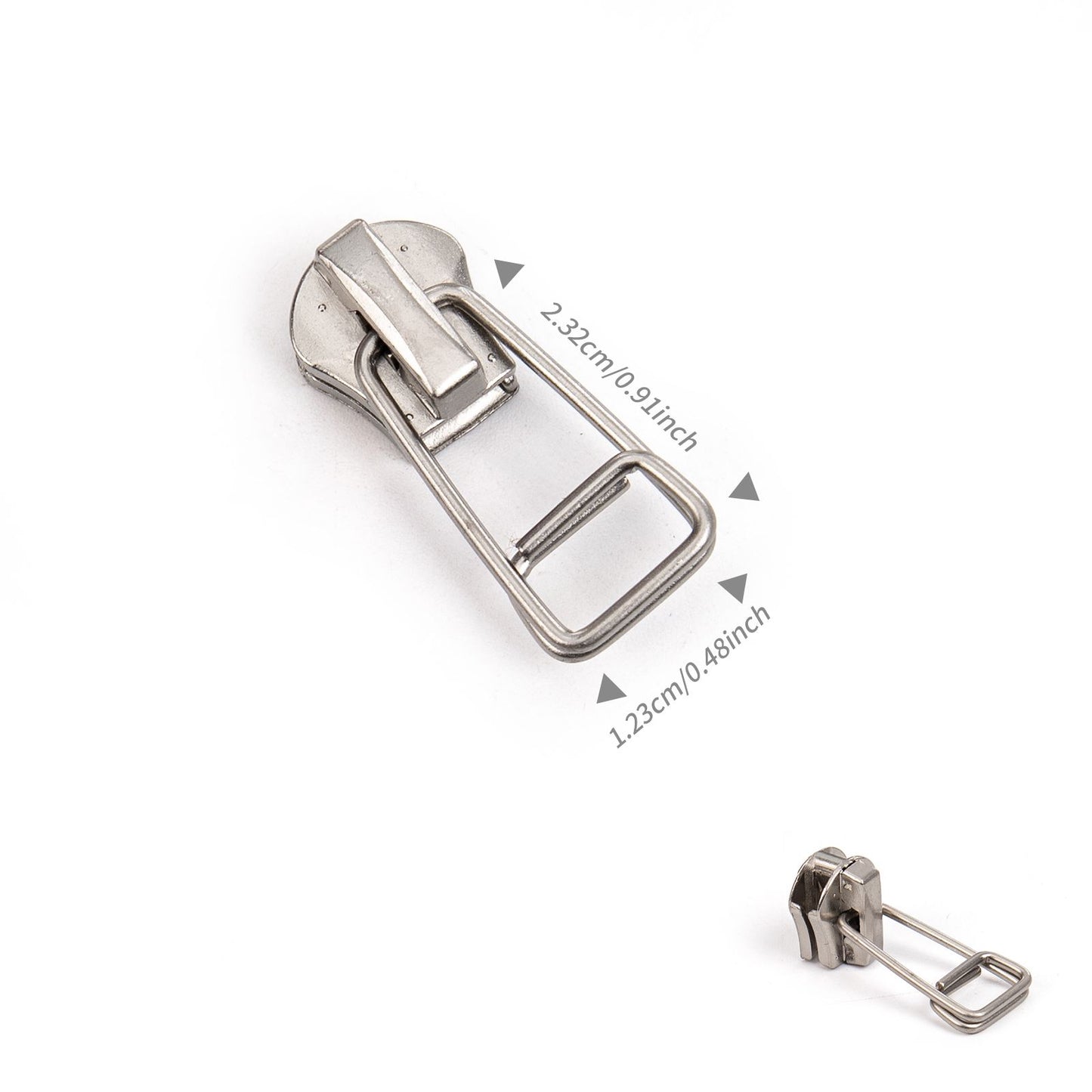 3109 Zipper No. 5 metal positive wear slider head pearl hanging white gun color zipper head multi-shaped lanyard