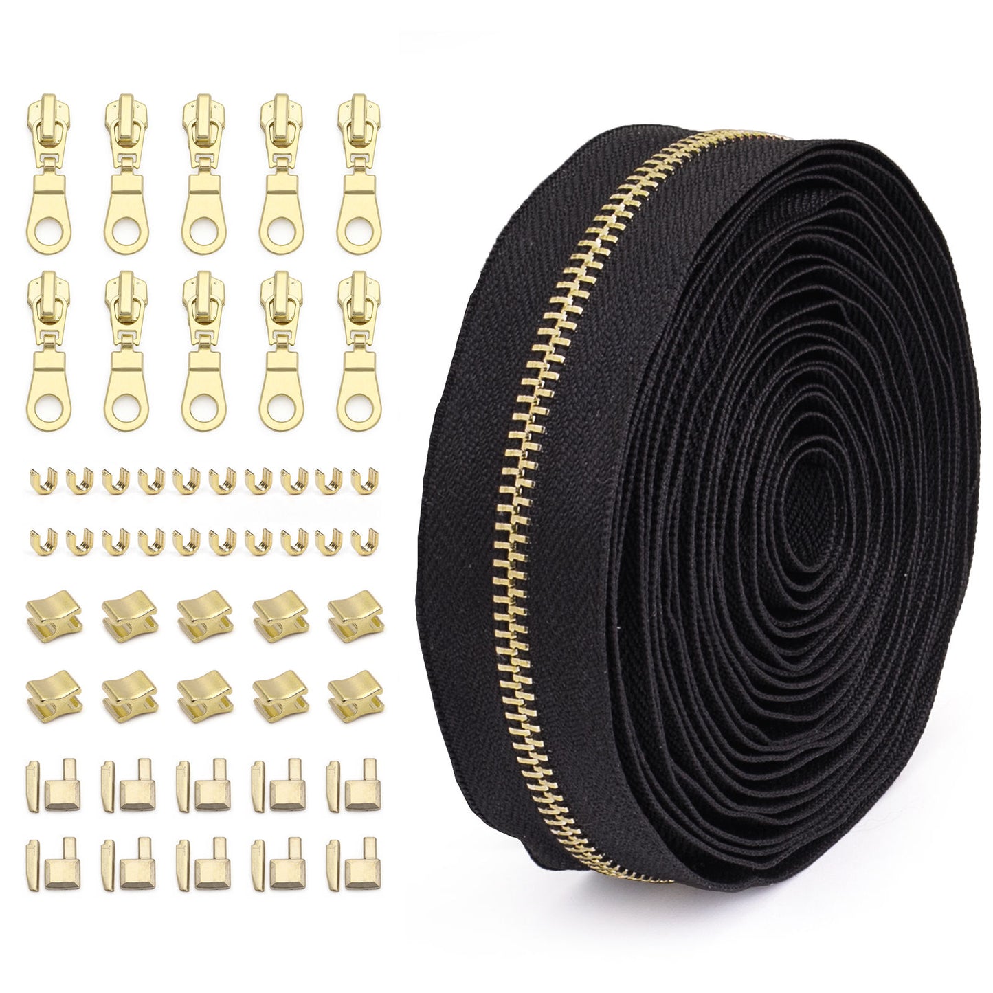 3073 Zipper No. 5 solid color metal suit clothing jacket jewelry luggage available can be opened and closed tail length zipper