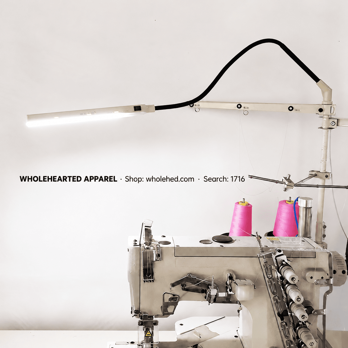 1716★ New adjustable LED sewing machine work light with thread stand mount, energy-saving design and comfortable lighting.