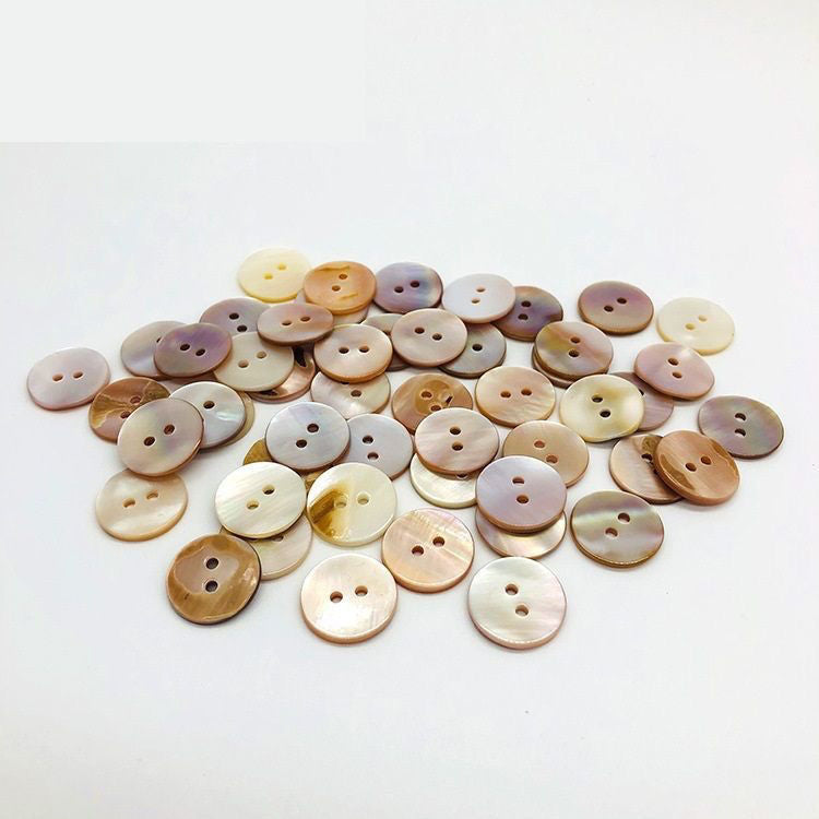 3014 Natural shell primary color buttons clothes round natural buttons children's sweater decorative buttons