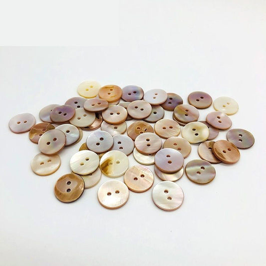 3014  Natural shell primary color buttons clothes round natural buttons children's sweater decorative buttons