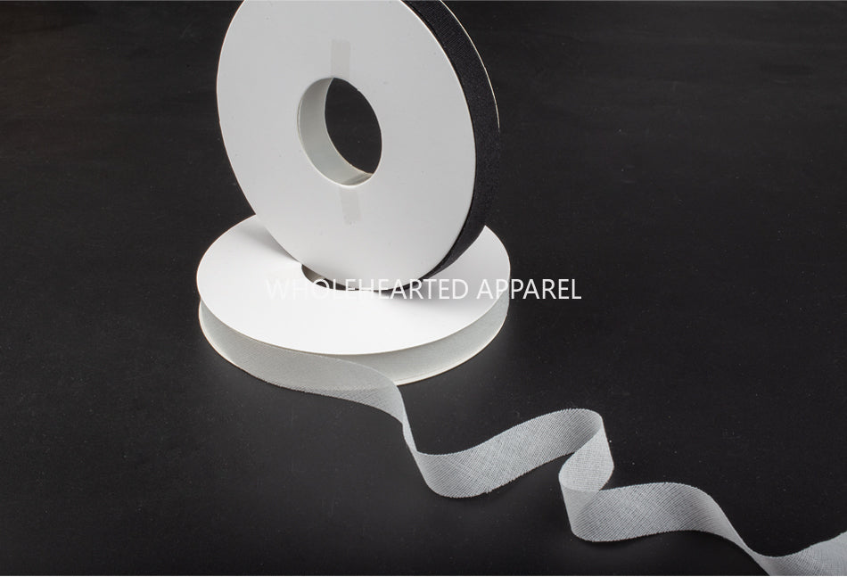 3912 Tira de revestimiento de alambre oblicuo de 1,5 cm de ancho, tira de inserción de sarga, tira de revestimiento de unión por fusión en caliente, escote, manga, tira de revestimiento para evitar deformaciones