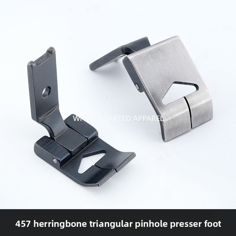 1624★ New 457 herringbone car triangular pinhole presser foot triangular needle split iron presser foot adjustable presser foot sewing machine accessories★