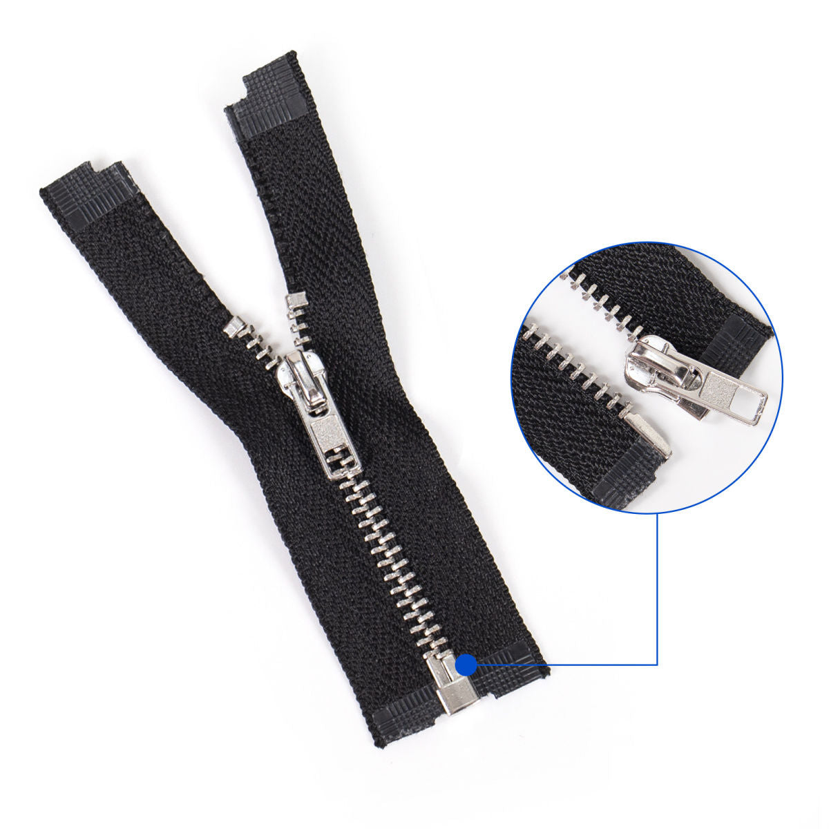 3081 Zipper No. 3 Platinum Short Zipper Closed Tail/Open Tail Doll Figure Doll BJD Doll Clothes Jacket Pants Bag