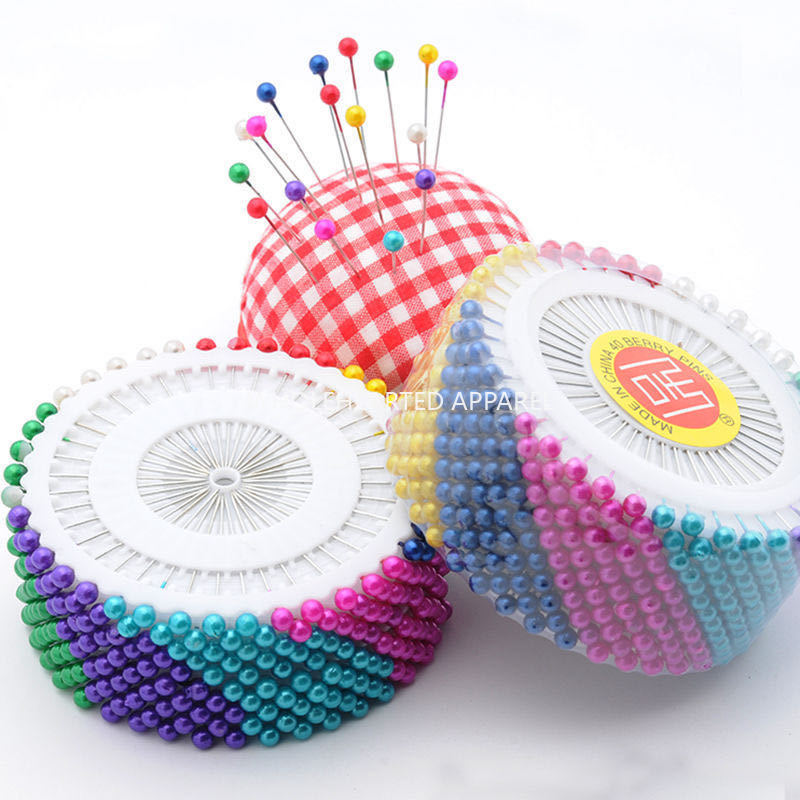 1671★  Color pin pearlescent needle DIY hand-fixed clothing accessories vertical cut pearl setting needle sewing tool