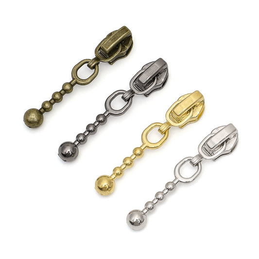 3080  Zipper No. 3 nylon bronze light gold gun color silver pendant slider hook beads clothing bags general accessories
