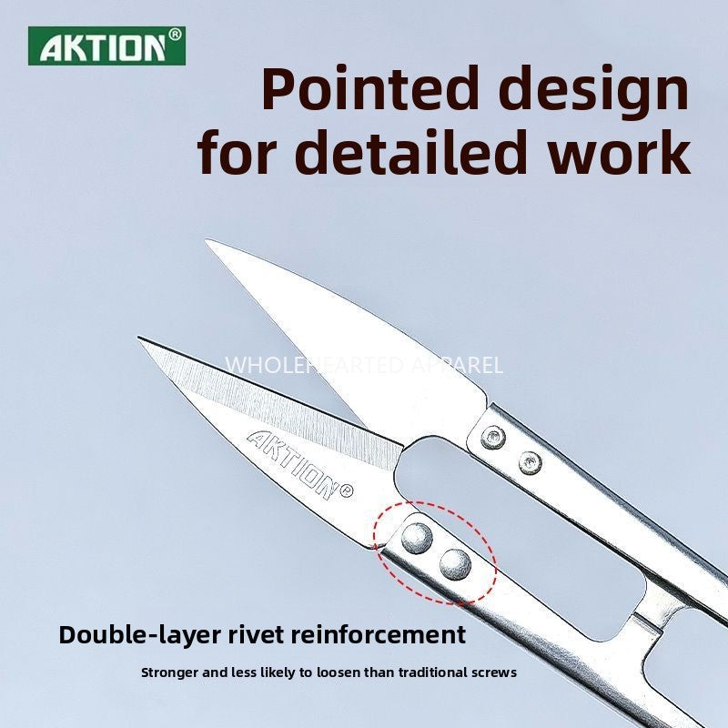 1686★  Anxin stainless steel yarn scissors cross stitch small scissors sewing clothing handmade DIY small scissors thread cutting head tool