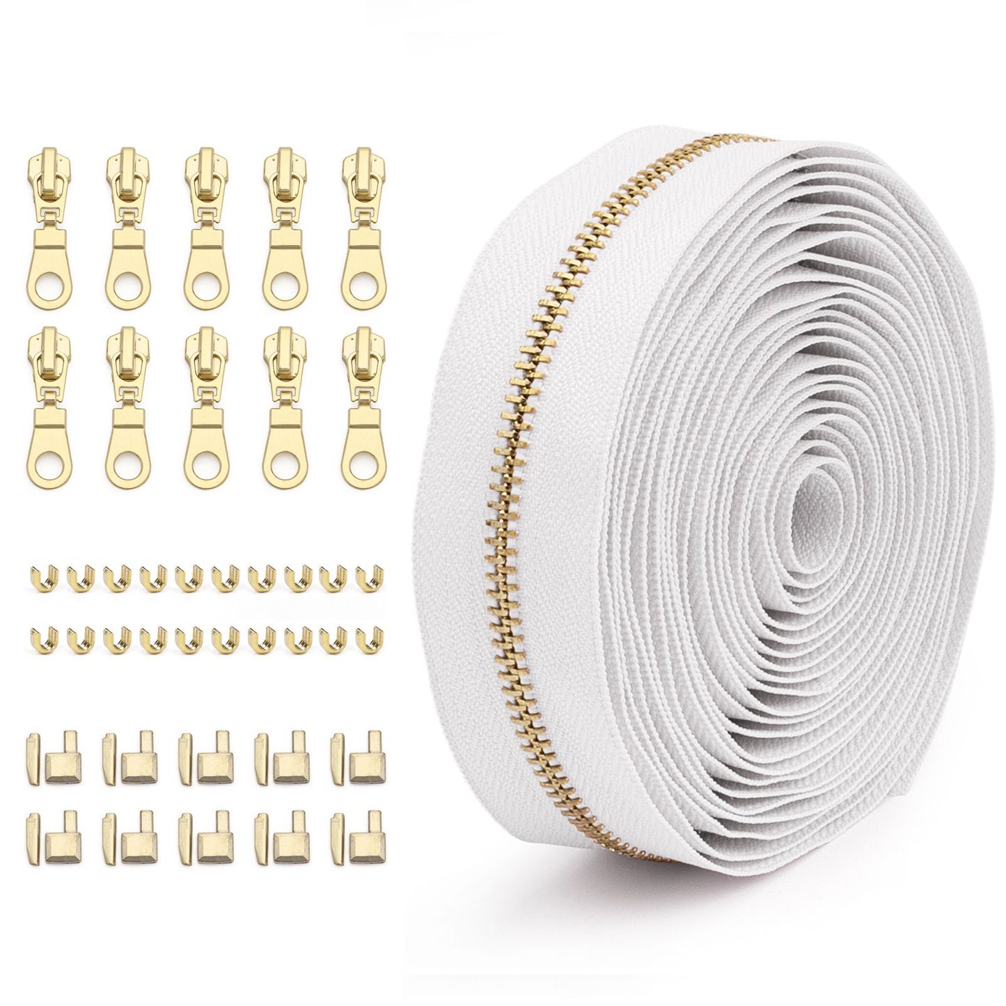 3073 Zipper No. 5 solid color metal suit clothing jacket jewelry luggage available can be opened and closed tail length zipper