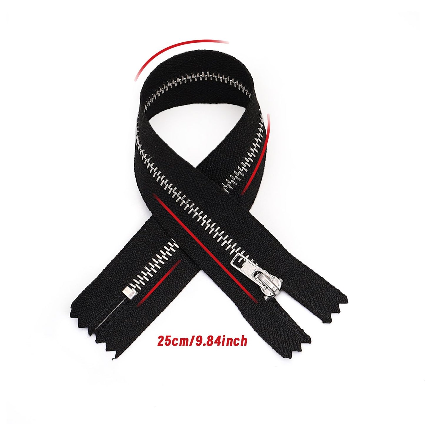 3076 Zipper Metal Zipper No. 3 Platinum Closed Tail Not Tail Automatic Head Clothing Luggage Doll Available