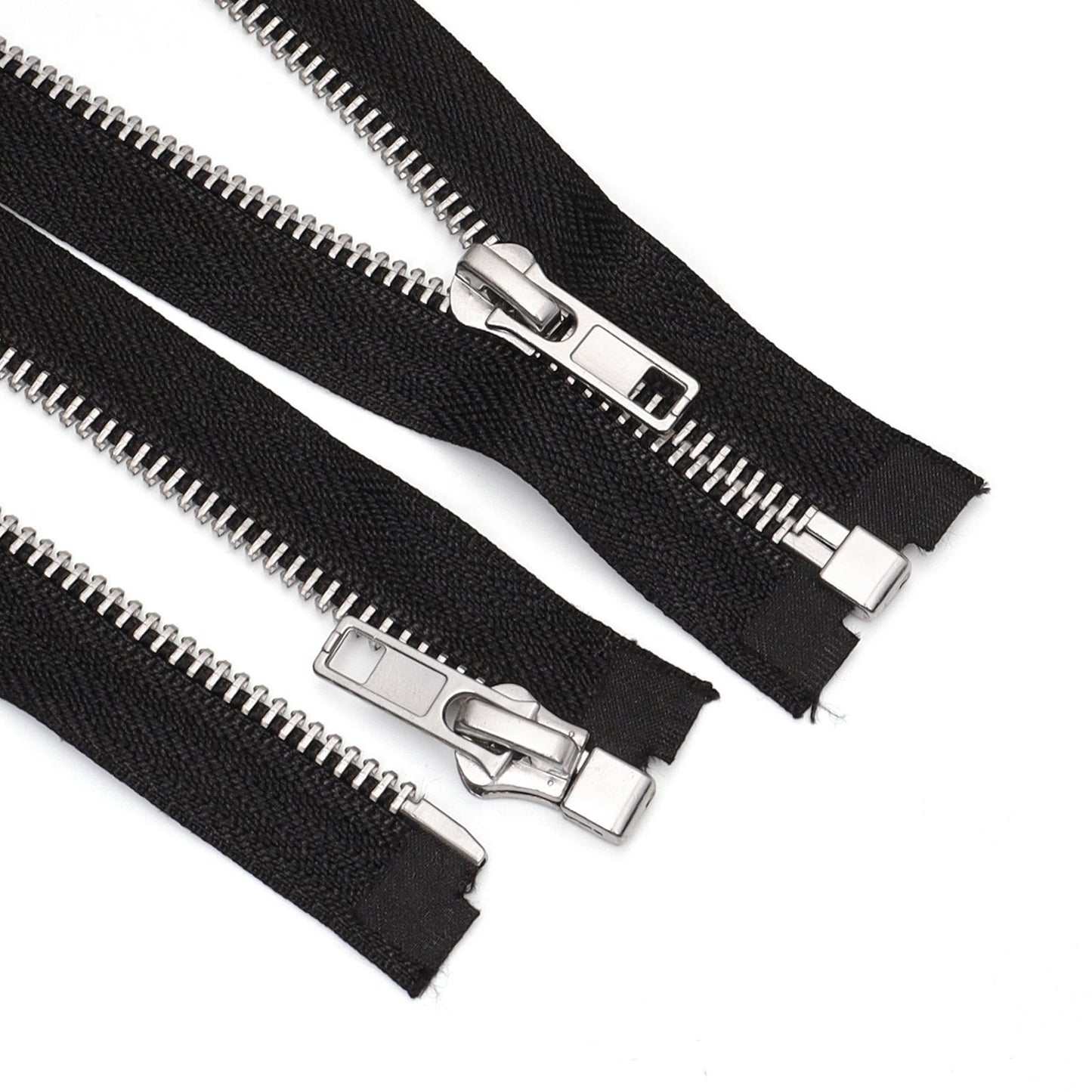 3102 Zipper No. 5 copper metal open tail opening dumb automatic head zinc alloy clothing jacket access control zipper