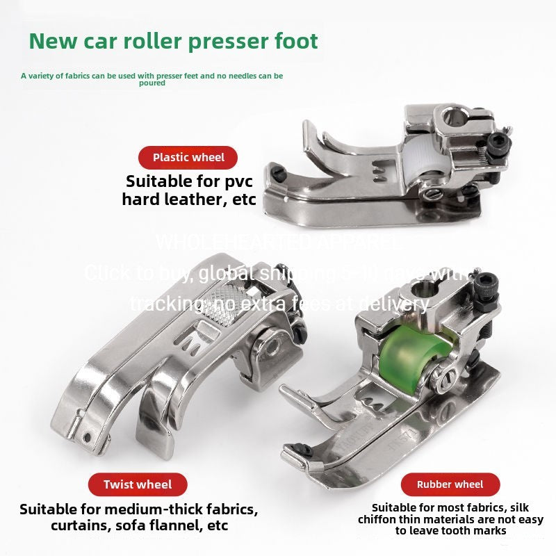 1493★  Boutique knife hanger FK571 Roller foot presser car Three-needle five-thread interlock sewing machine Foot presser sewing machine accessories Anti-eating cloth