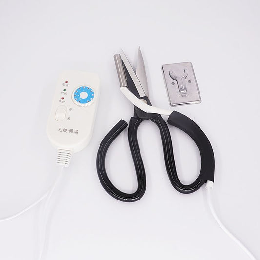 1220★  Electric scissors, trademark/trimming scissors with switch, heating tube type, electric tailor scissors to cut webbing (change)
