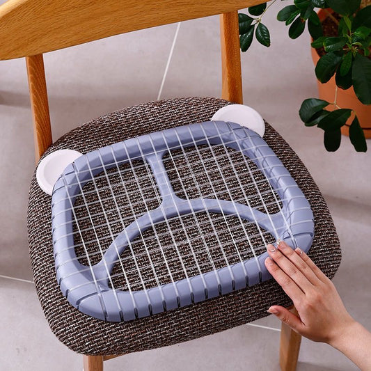 1331★  Summer seat cushion breathable clothing factory employee seat cushion grid plastic chair cushion, stool chair heat dissipation summer butt
