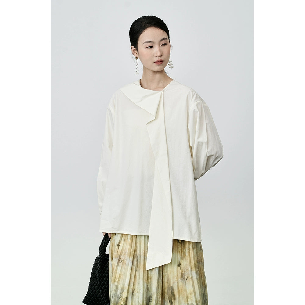 Chemise de niche française CAREMIND pour femme, nouveau haut à manches longues et paresseux, anti-âge