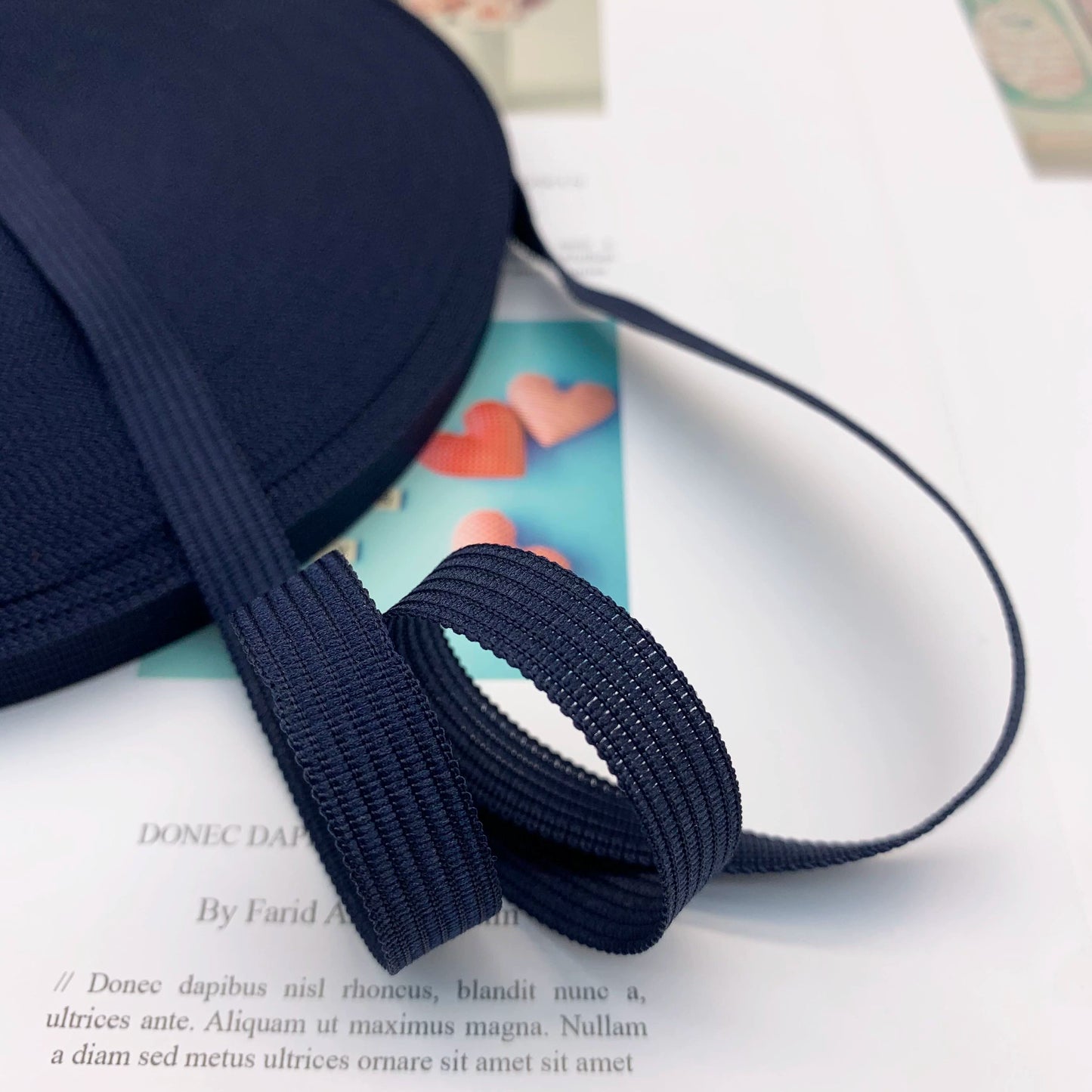 3883 Spot 30 colors 1cm non-elastic horse strap color back collar pressure strip webbing neckline strap side strip clothing accessories