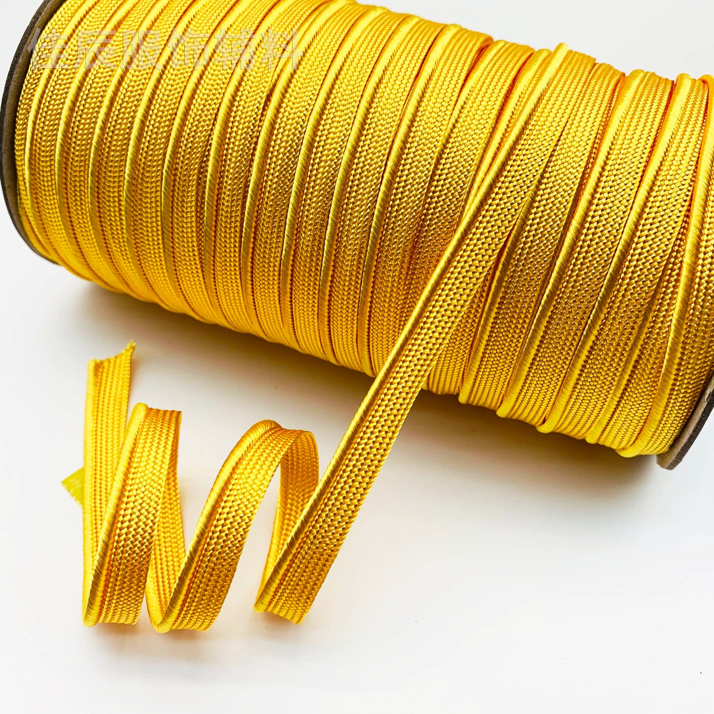 3849 Spot 39 colores 1 cm borde fino cinta maestra de seda brillante tira de brotes ribete cuerda borde incrustado tira cincha accesorios de ropa