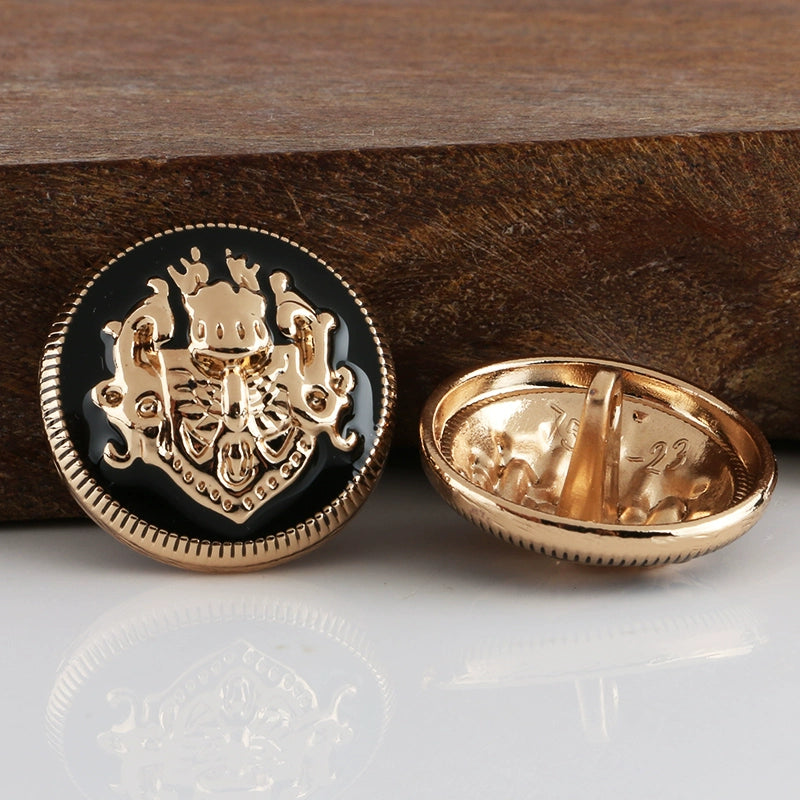 3360★  Coat metal buttons white buttons suit trench coat men's and women's clothes decorative jacket round shirt white buttons