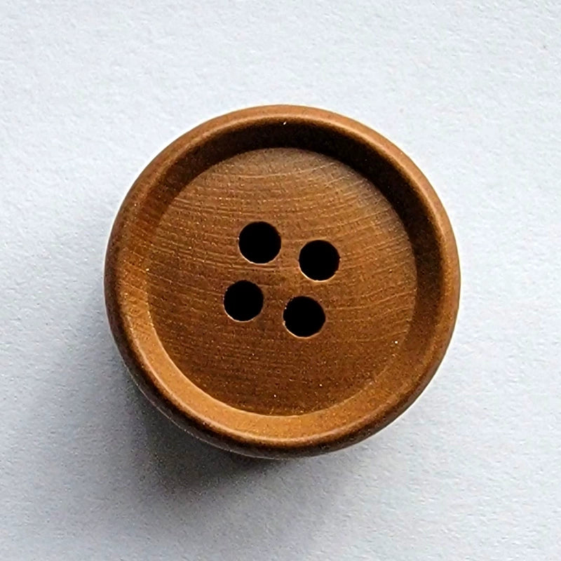 3424★ Botones redondos de madera color caqui para ropa de hombre y mujer, traje, suéter, cárdigan, botones pequeños hechos a mano DIY