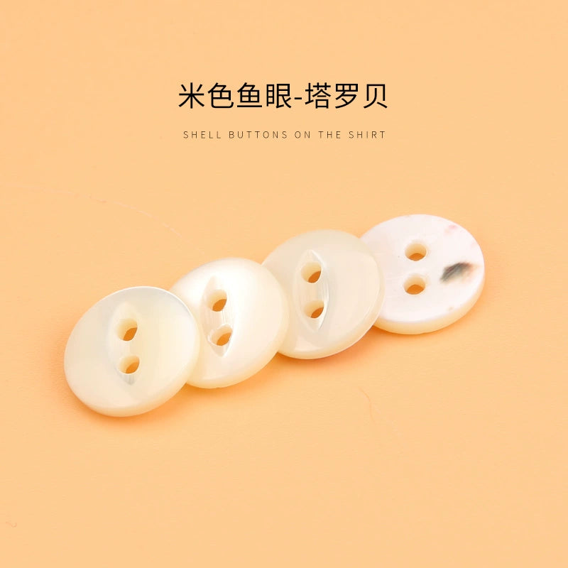 3310★  White shell buttons versatile exquisite high-end shirt POLO shirt buttons small buttons for men's and women's shirts and clothes