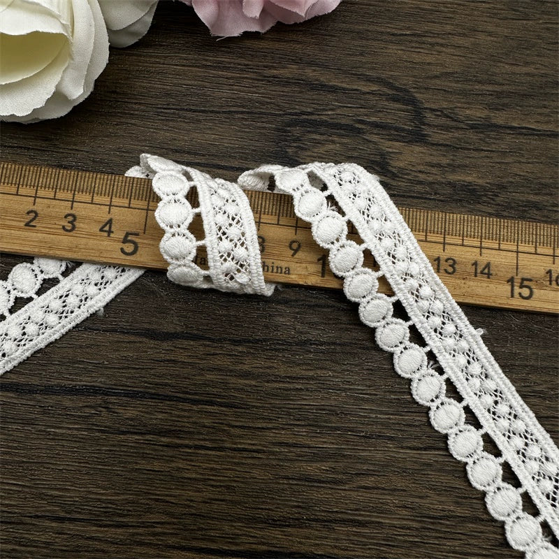 3833 Exquisito hilo de algodón soluble en agua, encaje bordado, accesorios de ropa hechos a mano, puños, cuellos, cortinas, materiales de costura