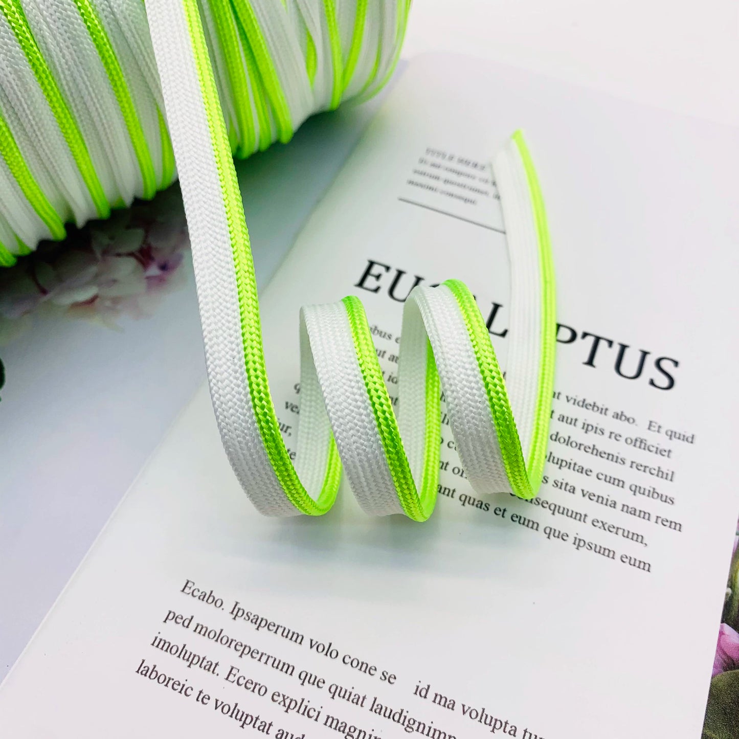 Cinta adhesiva de seda brillante de 1 cm, 41 colores, con borde incrustado, para decoración de hogar, textiles, accesorios de ropa, 3847