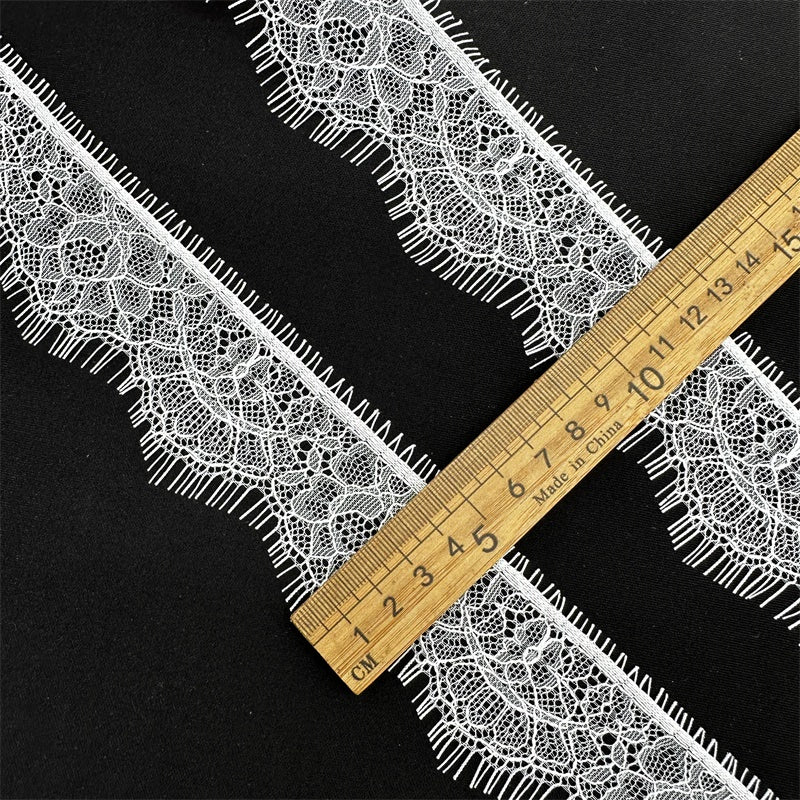 3777 ancho 4-5cm exquisito encaje de pestañas pequeñas DIY tela hecha a mano ropa interior falda cuello accesorios decorativos