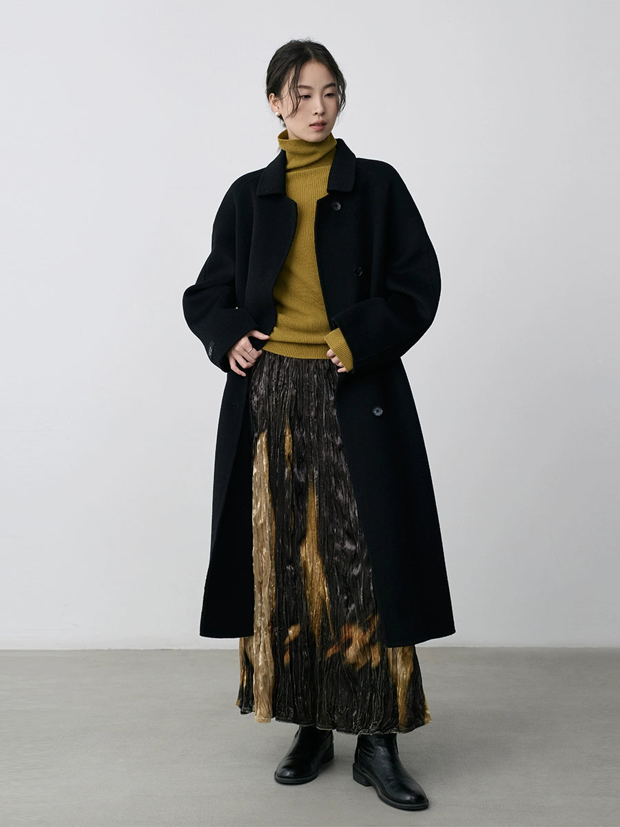 CAREMIND100% pura lana, camisa de cuello alto sin costuras, cinco colores, entallada, suéter de punto, cárdigan interior para mujer