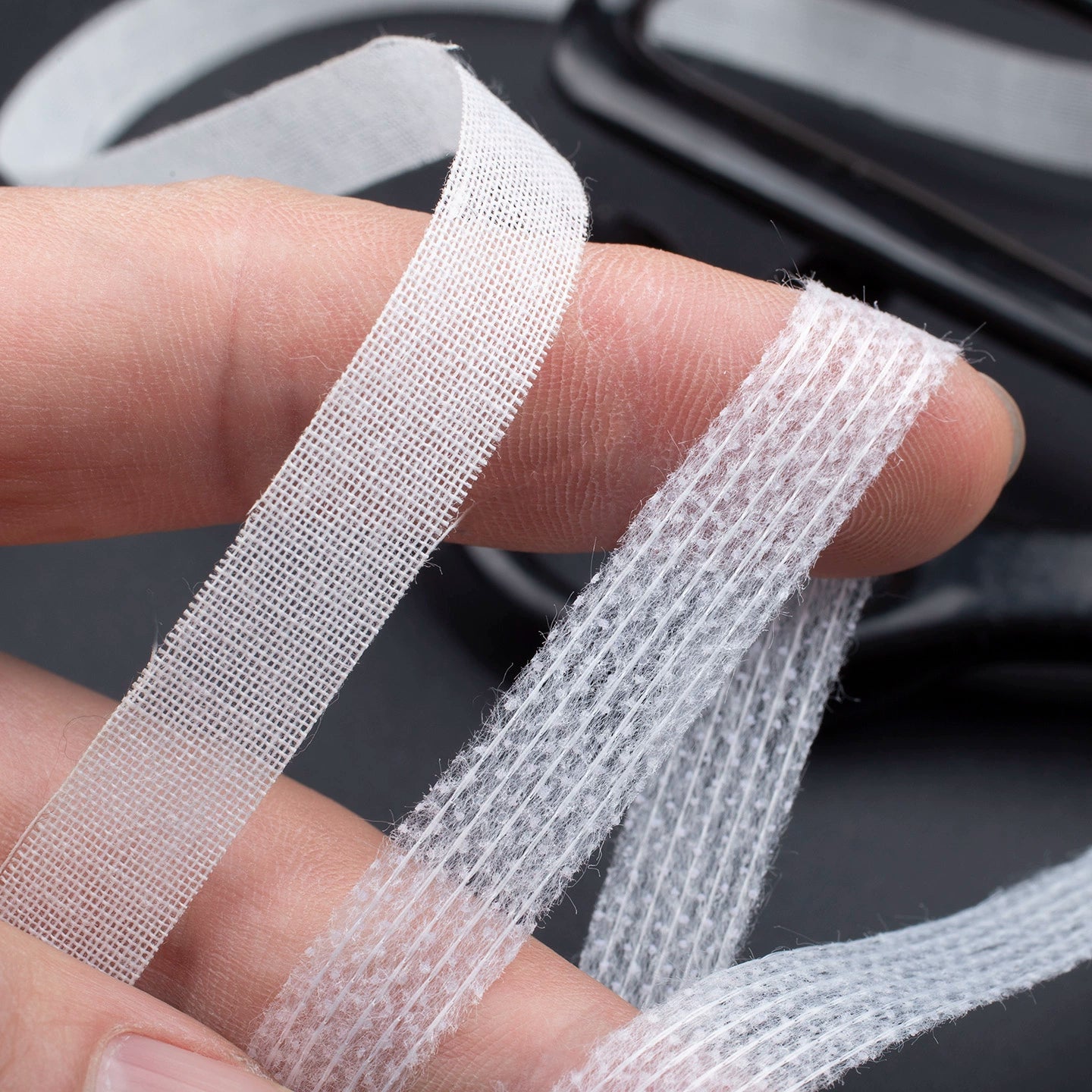 3918 1 cm de ancho, inserto para ropa, tira de forro de seda recta, tira de forro de grano recto, ajuste anti-tejido, anti-deformación, no elástico