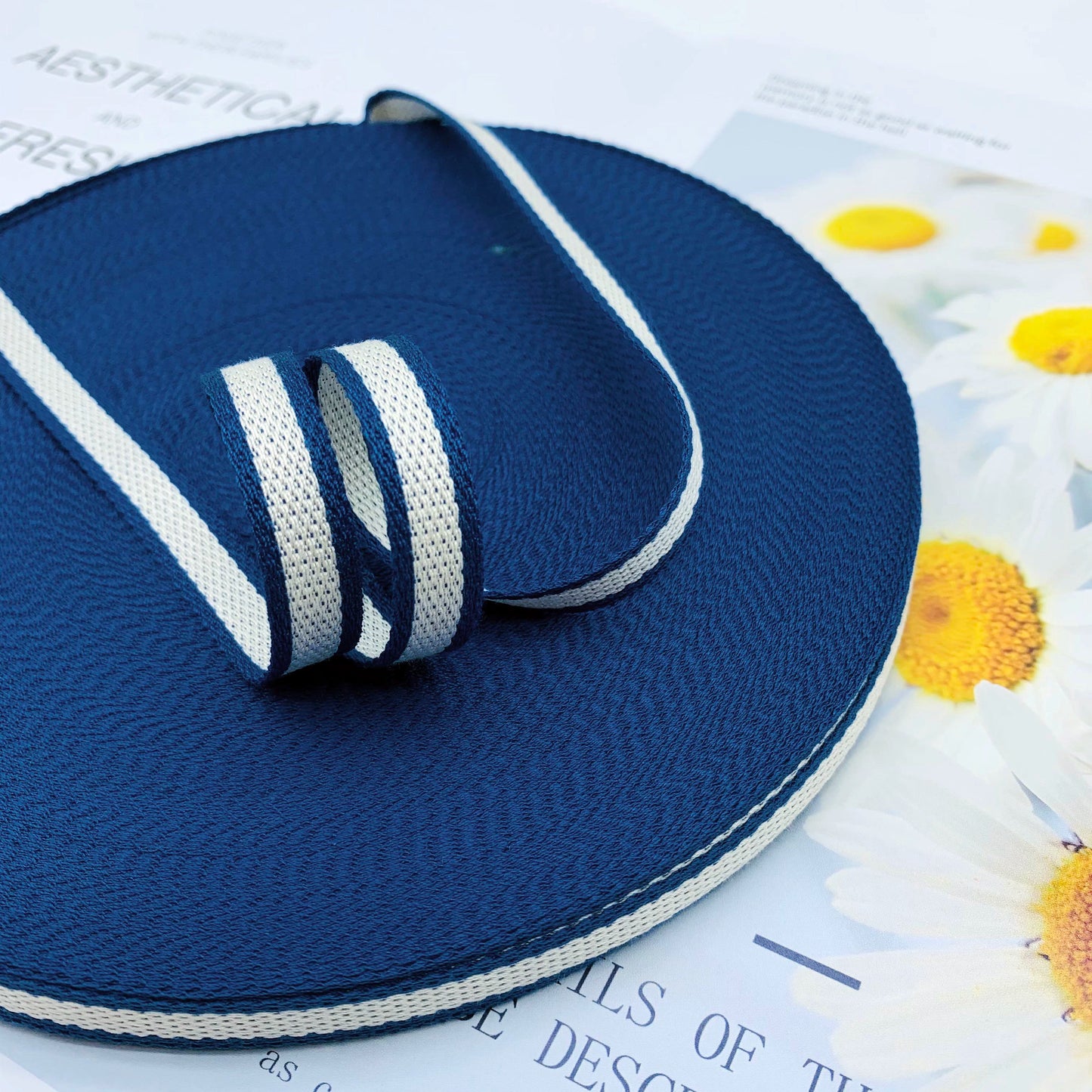 Cinta de jacquard intercolor de rayas de 1 cm, cinta de colores, tira de ribete, tira de prensado para dobladillos de ropa, accesorios de ropa