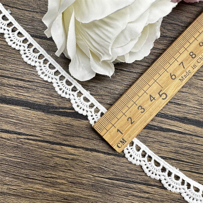 3833 Exquisito hilo de algodón soluble en agua, encaje bordado, accesorios de ropa hechos a mano, puños, cuellos, cortinas, materiales de costura