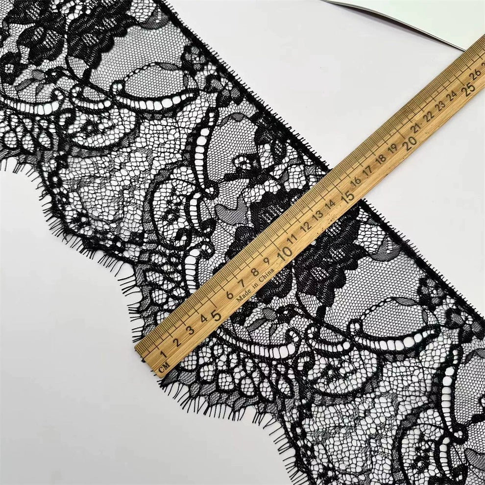 3774 Exquisitos, anchos 15CM, pestañas de encaje unilaterales, exquisito encaje, accesorios de ropa de bricolaje hechos a mano, materiales para cortinas de faldas