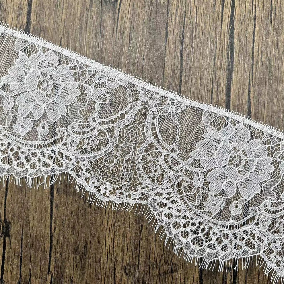 3774 Exquisitos, anchos 15CM, pestañas de encaje unilaterales, exquisito encaje, accesorios de ropa de bricolaje hechos a mano, materiales para cortinas de faldas