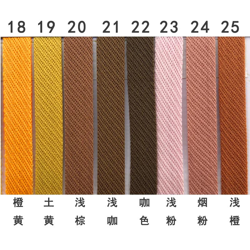 3879 50 colores en stock 1 cm de sarga de color, tira de presión para borde de cuello trasero, accesorios, tira de ribete para escote, tira lateral para ropa