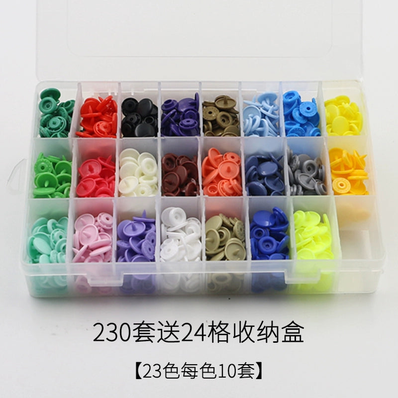 3412★  Button buttons Raincoat hidden buttons Plastic four-in-one buttons Children's overalls Pants Mother buttons Clothes Children's women's snap buttons