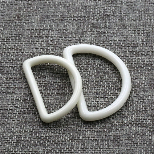 3525★ Ropa en blanco y negro Hebilla de anillo en D Hebilla de ajuste de correa Hebilla en D Hebilla de correa Accesorios de equipaje Hebilla de anillo en D Botón de plástico