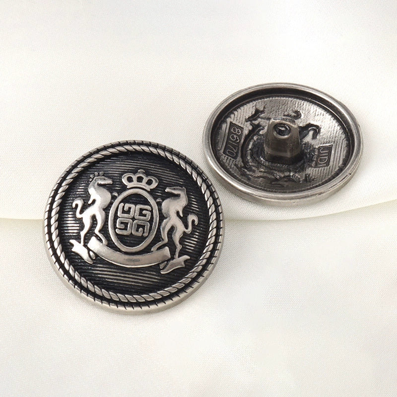 3237★ Vintage British style metal button coat trench coat sweater suit jacket hand-sewn buttons bronze ancient silver buttons